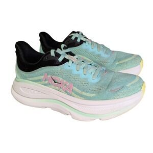 Hoka One One Bondi 9 Shoes Women's Size 7D Running Sneakers Blue Athletic Norm